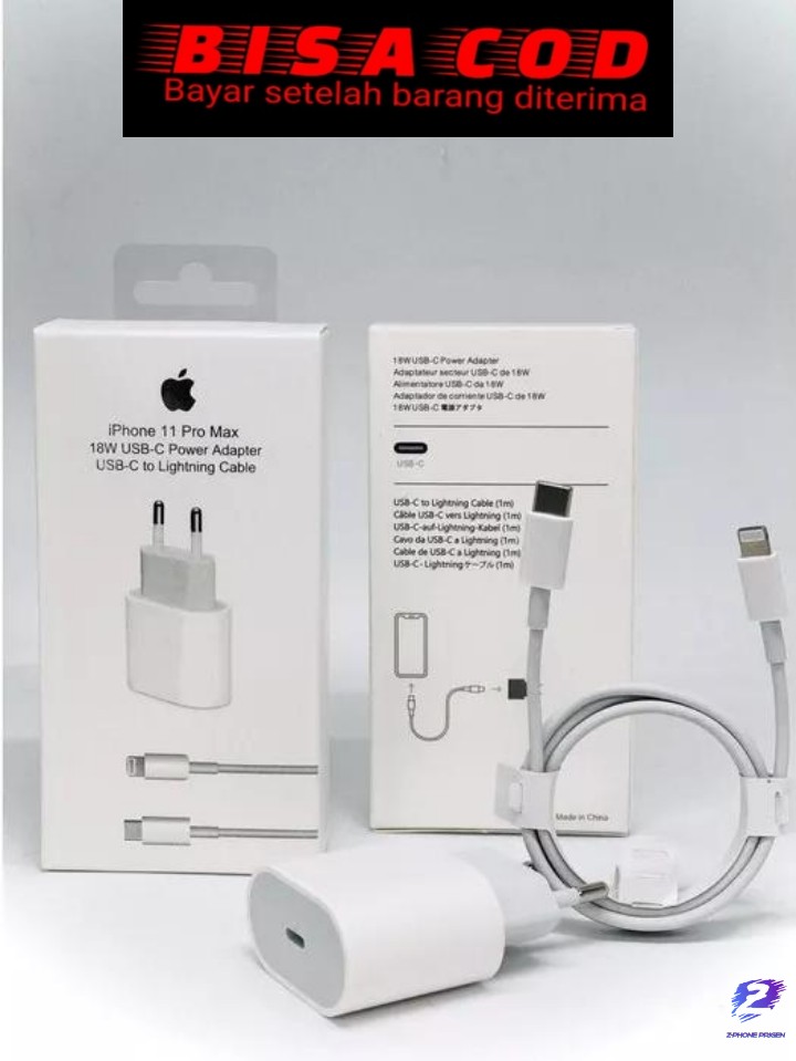 TRAVEL CHARGER IPHONE 11 PRO MAX ORI 99%